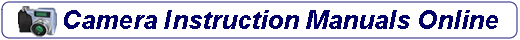 Camera Instruction Manuals Online